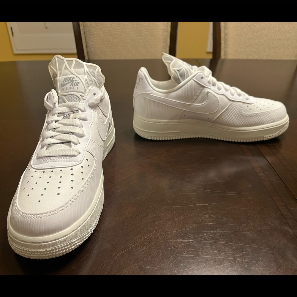 New Nike Air Force 1 White Goddess Sneaker Shoes Size US 10.5 - Picture 6 of 12